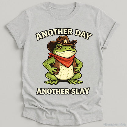 T-Shirt Sport Grey / S Another Day Another Slay Cowboy Frog Shirt