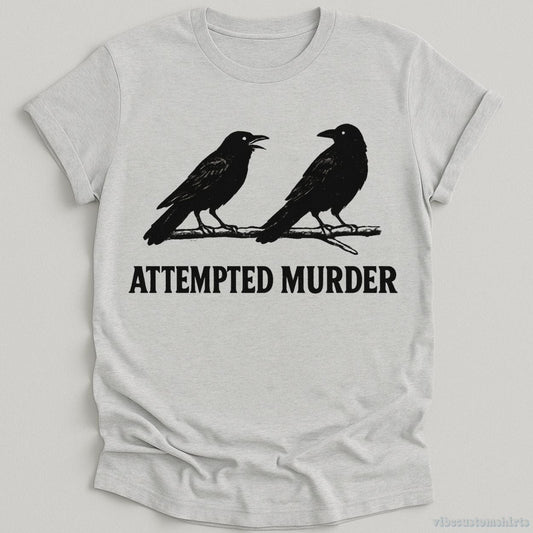T-Shirt Sport Grey / S Attempted Murder Vintage Crows Shirt