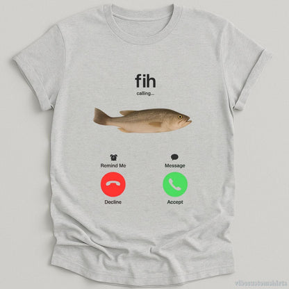 T-Shirt Sport Grey / S Fih Calling Phone Call Misspelled Meme Shirt