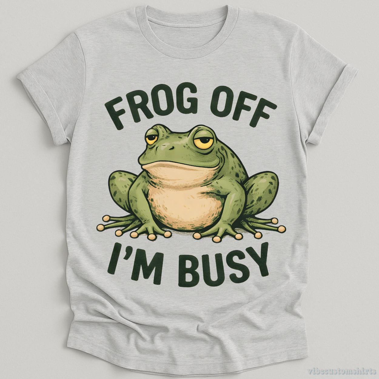 T-Shirt Sport Grey / S Frog Off I'm Busy Sarcastic Frog Shirt