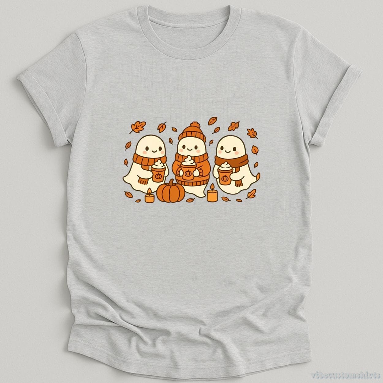 T-Shirt Sport Grey / S Ghost Coffee Lover Halloween Shirt