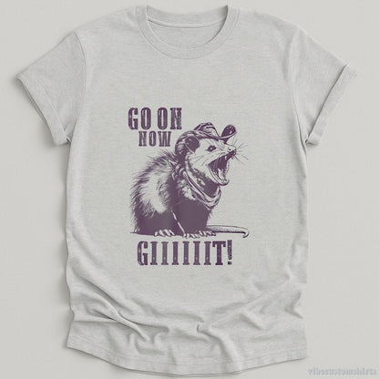 T-Shirt Sport Grey / S Go On Now Git Cowboy Opossum Vintage Shirt