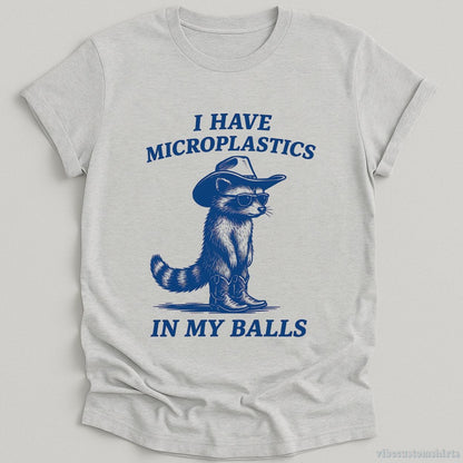 T-Shirt Sport Grey / S I Have Microplastics In My Balls Shirt