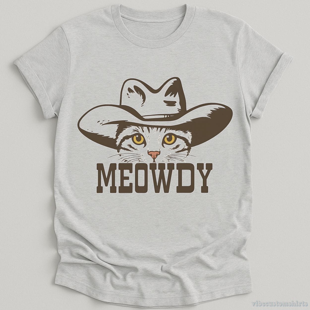 T-Shirt Sport Grey / S Meowdy Cowboy Cat Shirt