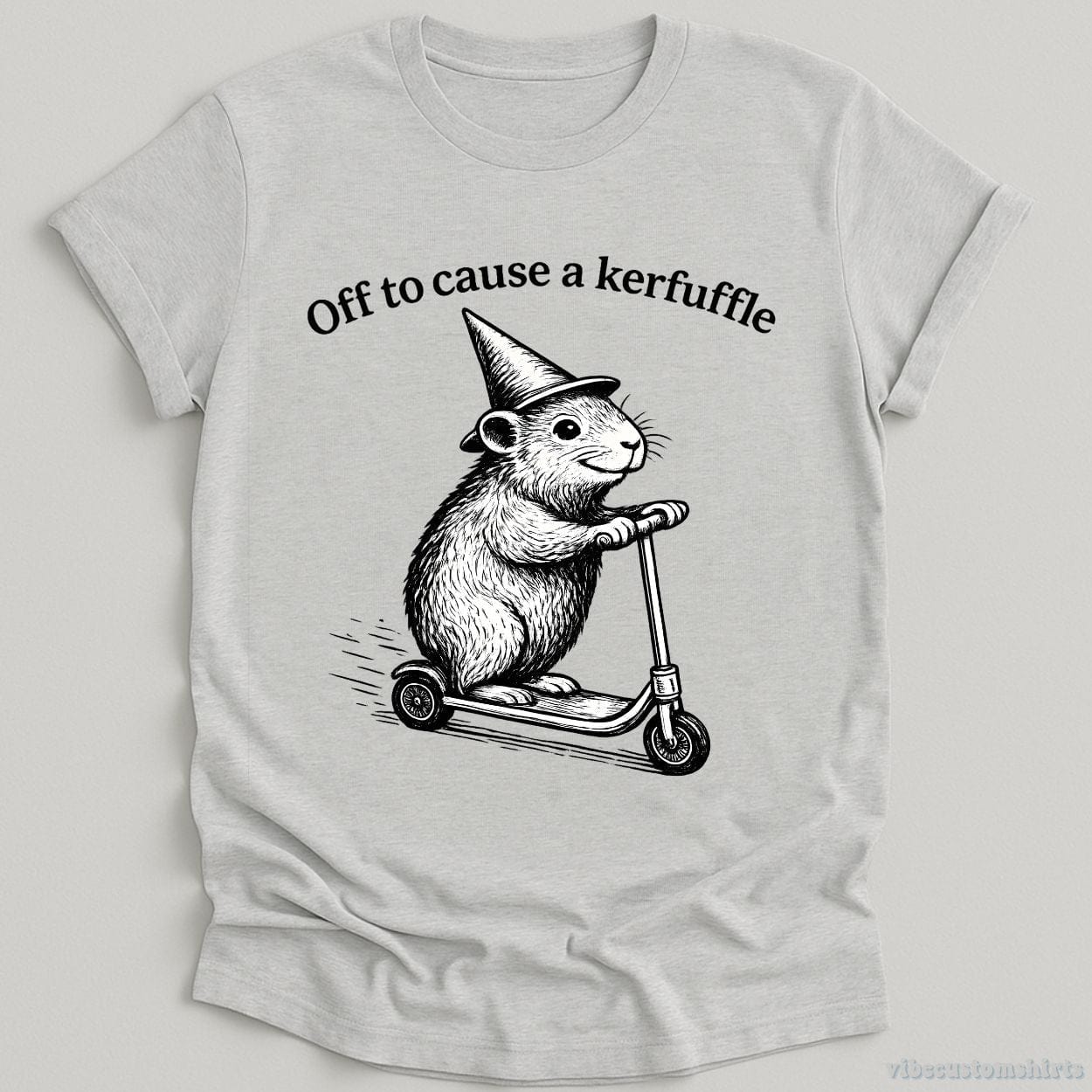 T-Shirt Sport Grey / S Off To Cause A Kerfuffle Groundhog Shirt