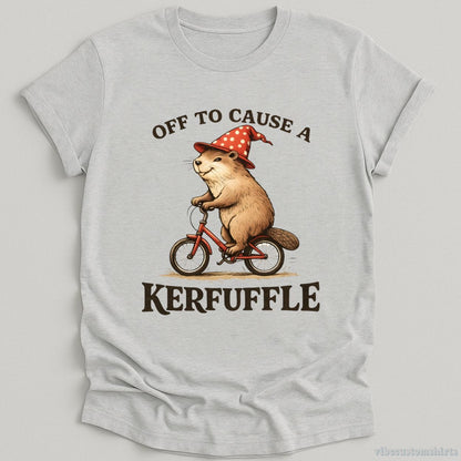 T-Shirt Sport Grey / S Off to Cause a Kerfuffle Vintage Beaver Shirt