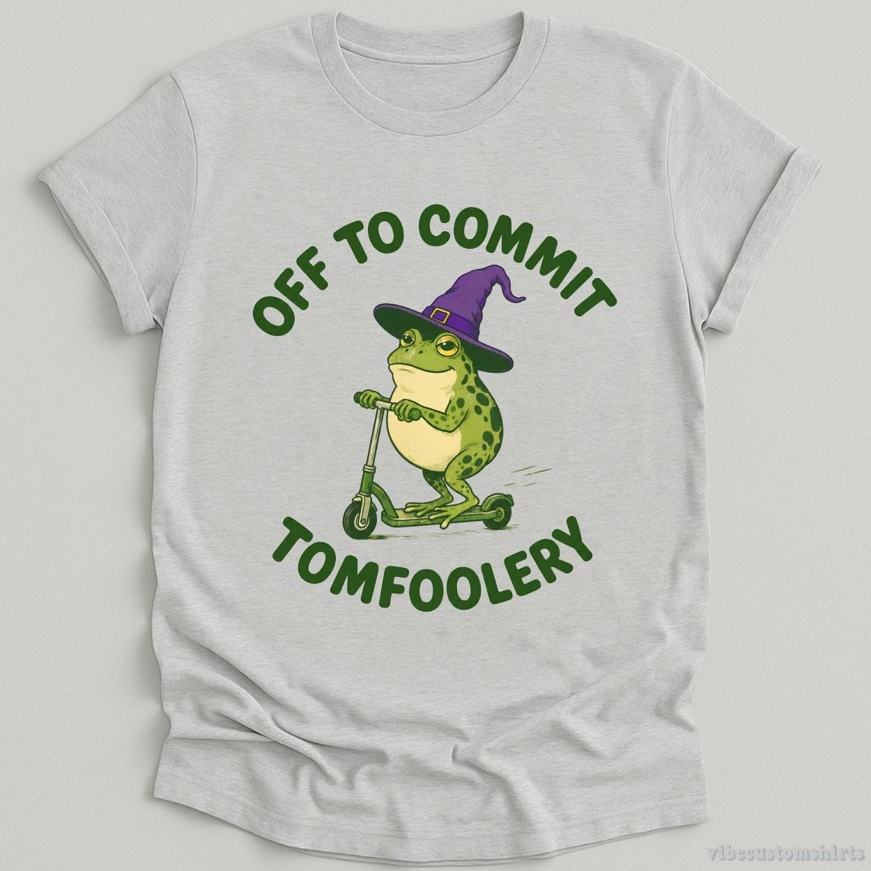 T-Shirt Sport Grey / S Off To Commit Tomfoolery Humorous Frog Shirt