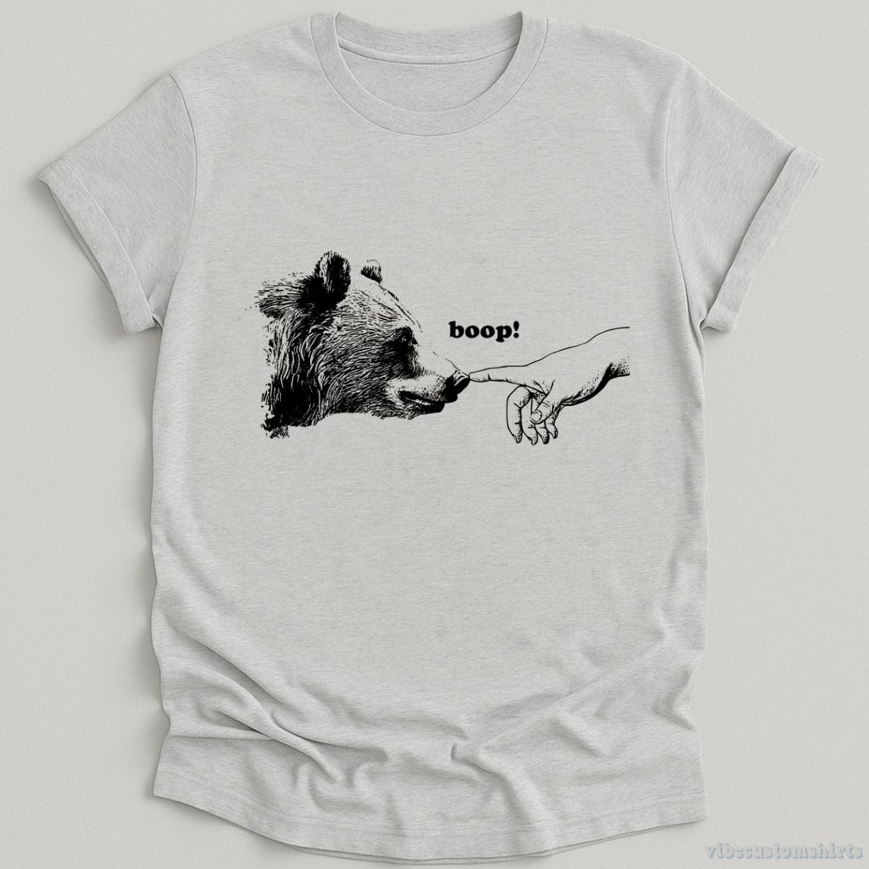 T-Shirt Sport Grey / S Poke The Bear Funny Boop Vintage Shirt