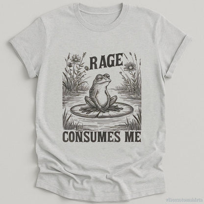 T-Shirt Sport Grey / S Rage Consumes Me Vintage Frog Shirt