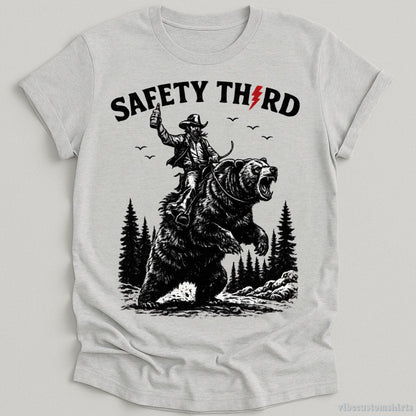 T-Shirt Sport Grey / S Safety Third Cowboy and Bear Shirt