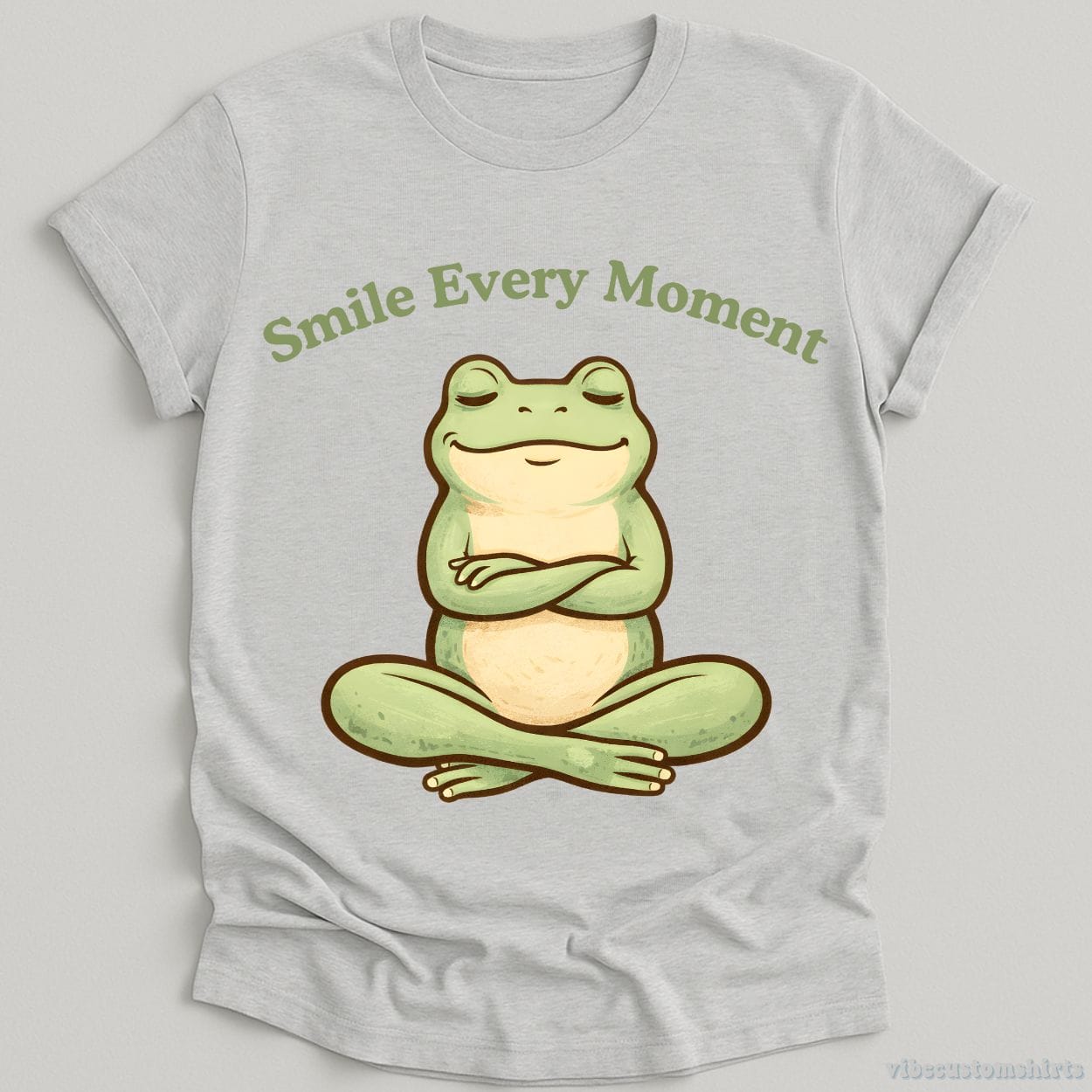 T-Shirt Sport Grey / S Smile Every Moment Cute Frog Shirt