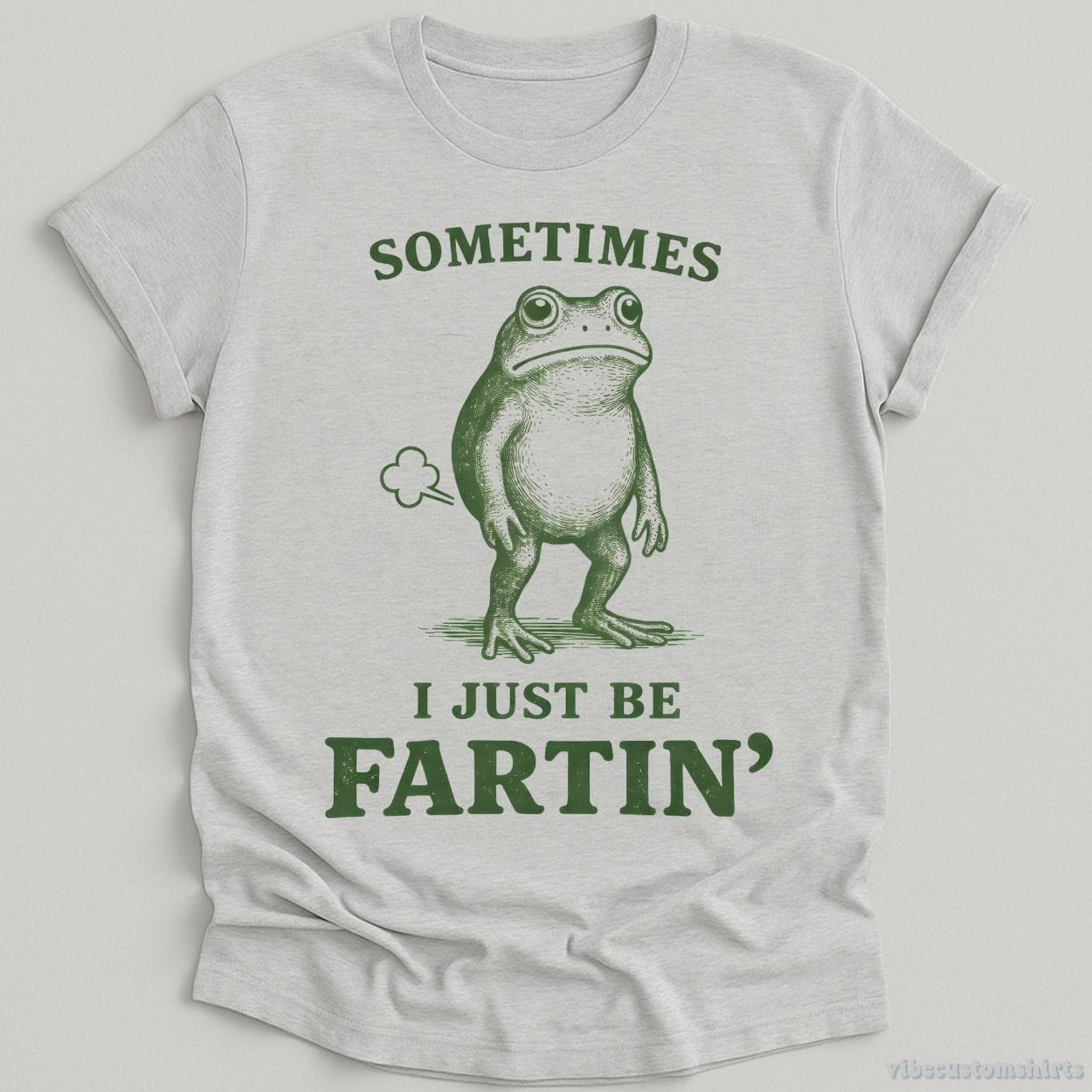 T-Shirt Sport Grey / S Sometimes I Just Be Fartin Funny Frog Shirt