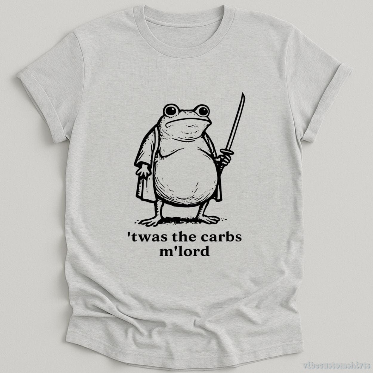 T-Shirt Sport Grey / S ’T was the Carbs M’Lord Hungry Frog Shirt