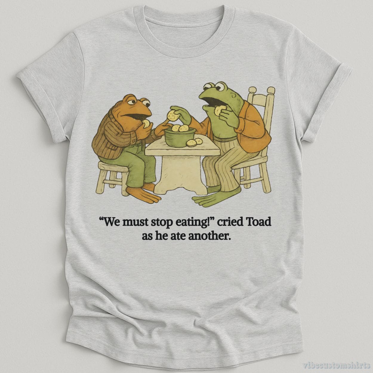 T-Shirt Sport Grey / S We Must Stop Eating Cried Toad As He Ate Another Shirt