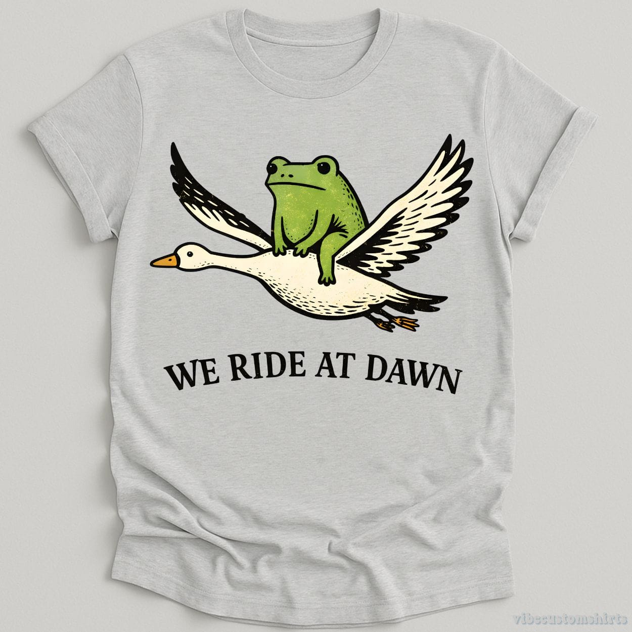 T-Shirt Sport Grey / S We Ride At Dawn Frog And Goose Shirt