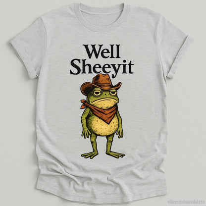 T-Shirt Sport Grey / S Well Sheeyit Cowboy Frog Shirt
