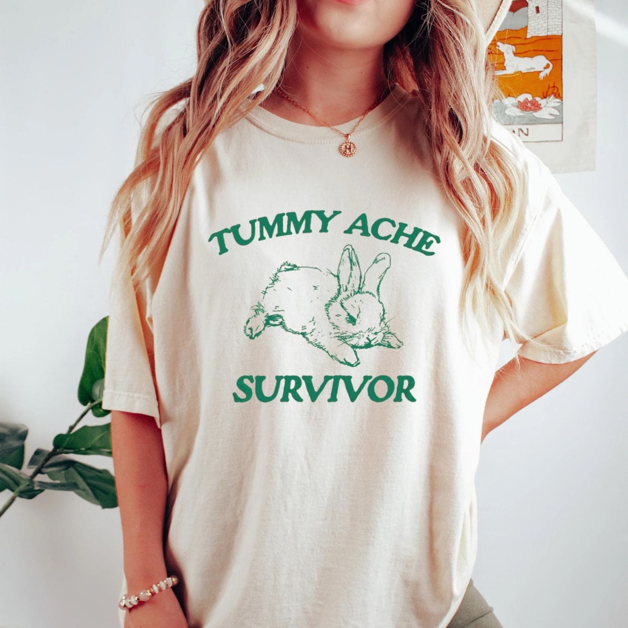 T-Shirt Vintage Tummy Ache Survivor Shirt