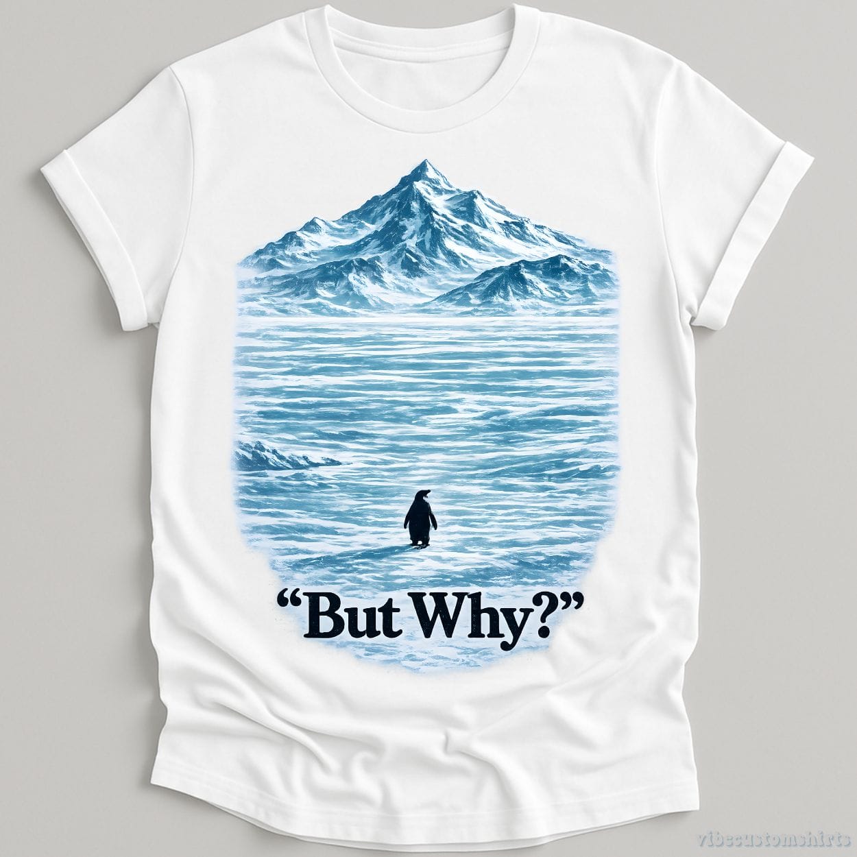 T-Shirt White / S But Why Penguin Meme Shirt