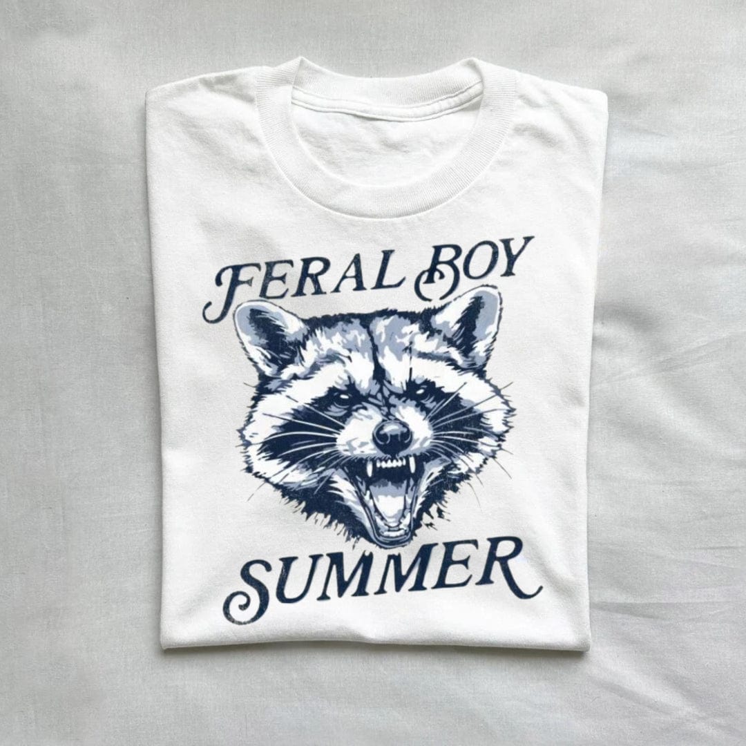 T-Shirt White / S Feral Boy Summer Shirt