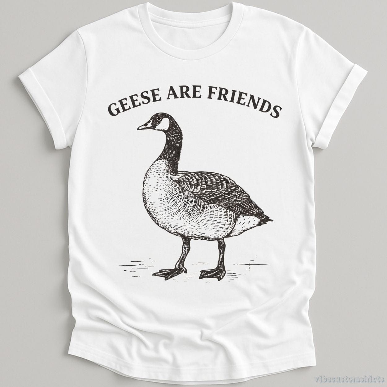 T-Shirt White / S Geese Are Friends Vintage Shirt