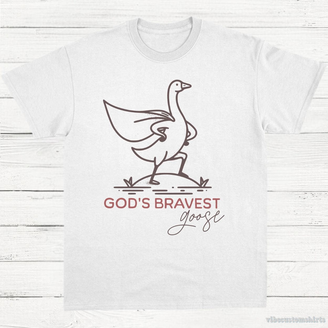 T-Shirt White / S God's Bravest Goose Unisex T-Shirt