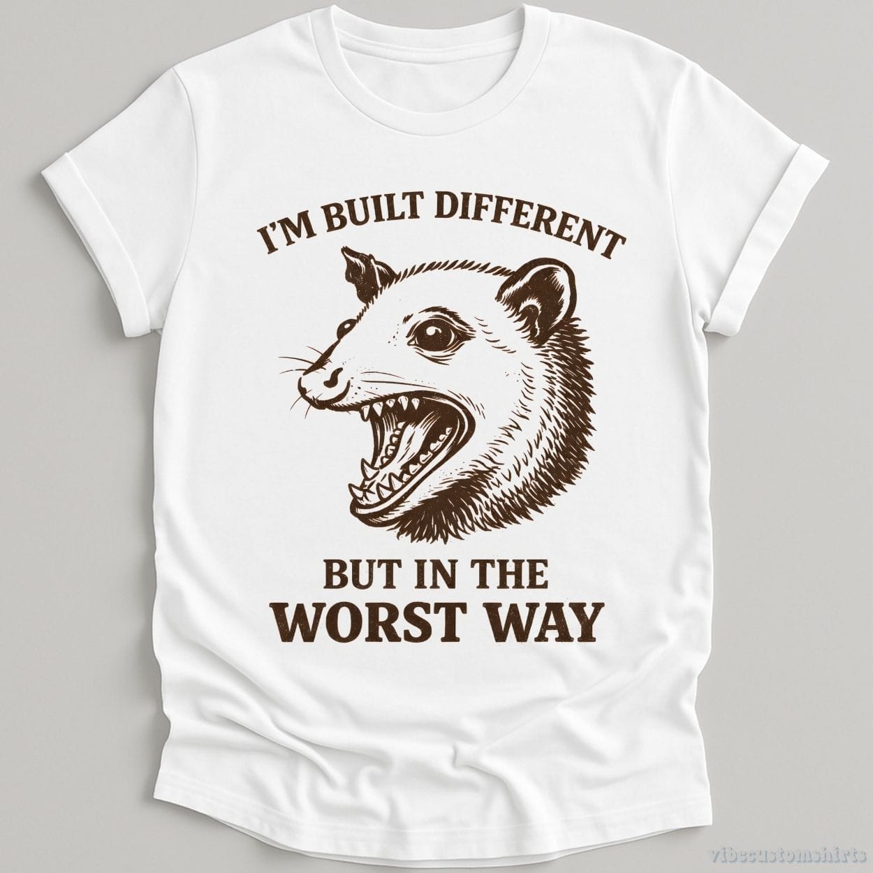 T-Shirt White / S I'm Built Different But In the Worst Way Possum Shirt