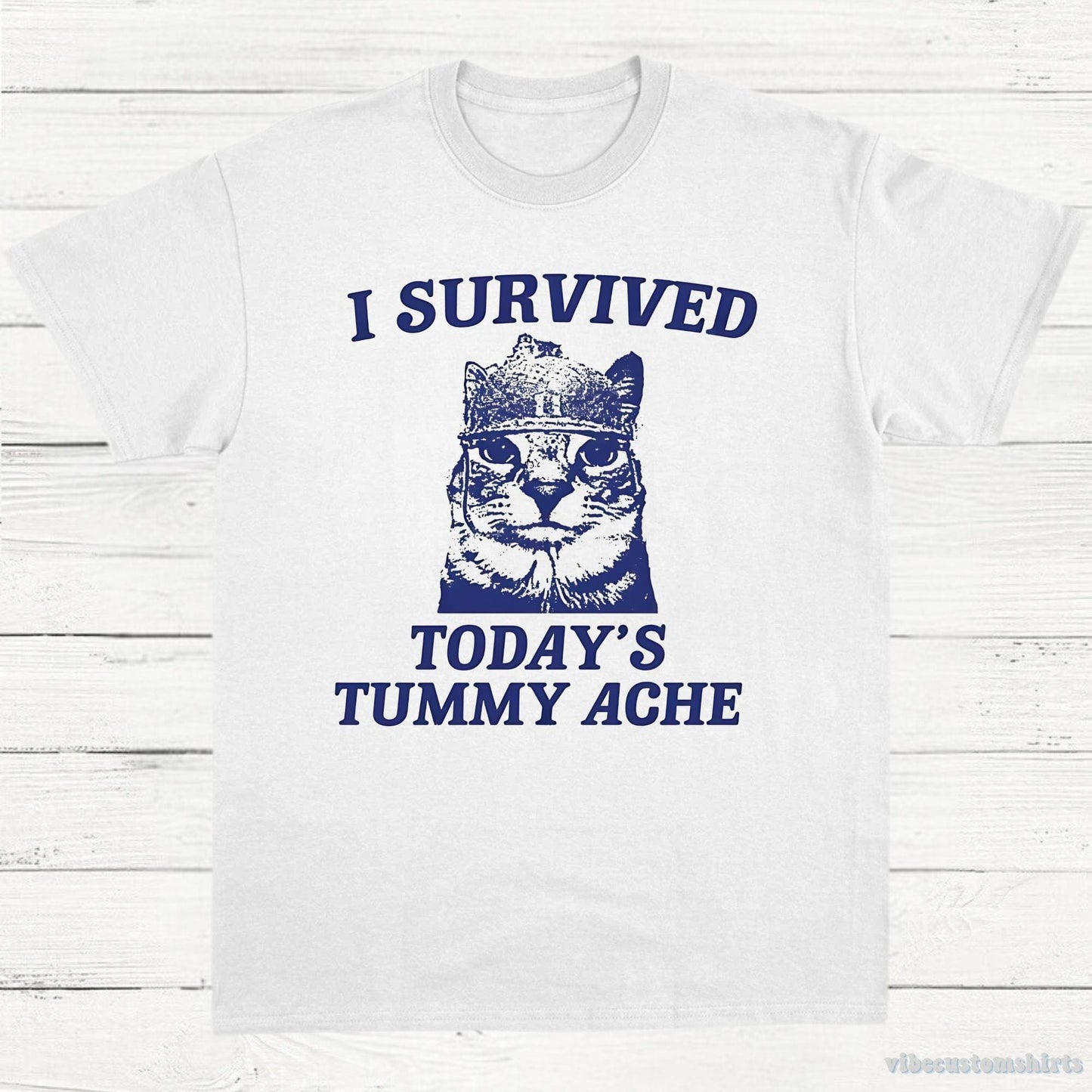 T-Shirt White / S I Survived Today's Tummy Ache Shirt