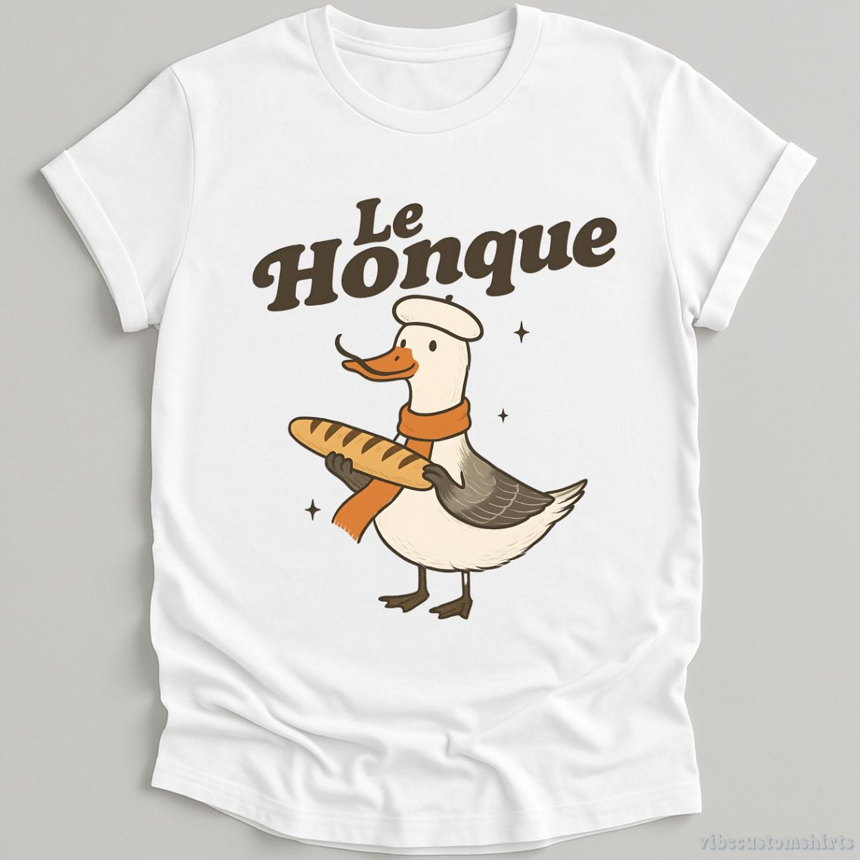 T-Shirt White / S Le Honque Silly French Goose Shirt