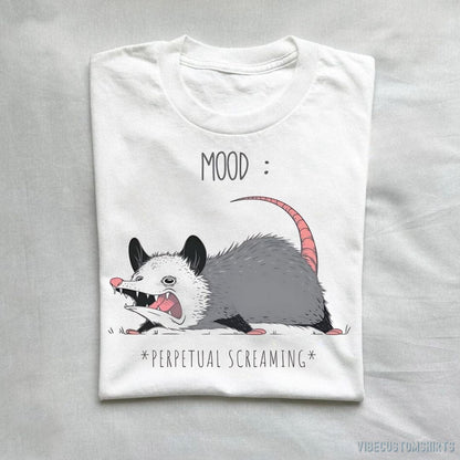 T-Shirt White / S Mood Perpetual Screaming Possum T-Shirt