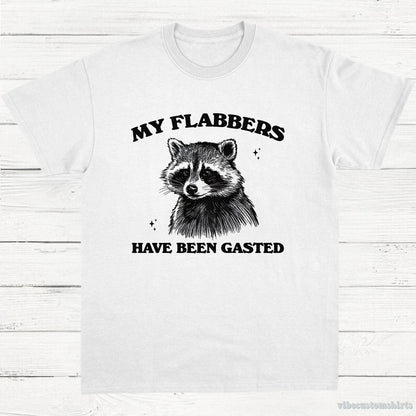 T-Shirt White / S My Flabbers Have Been Gasted Raccoon Meme Shirt