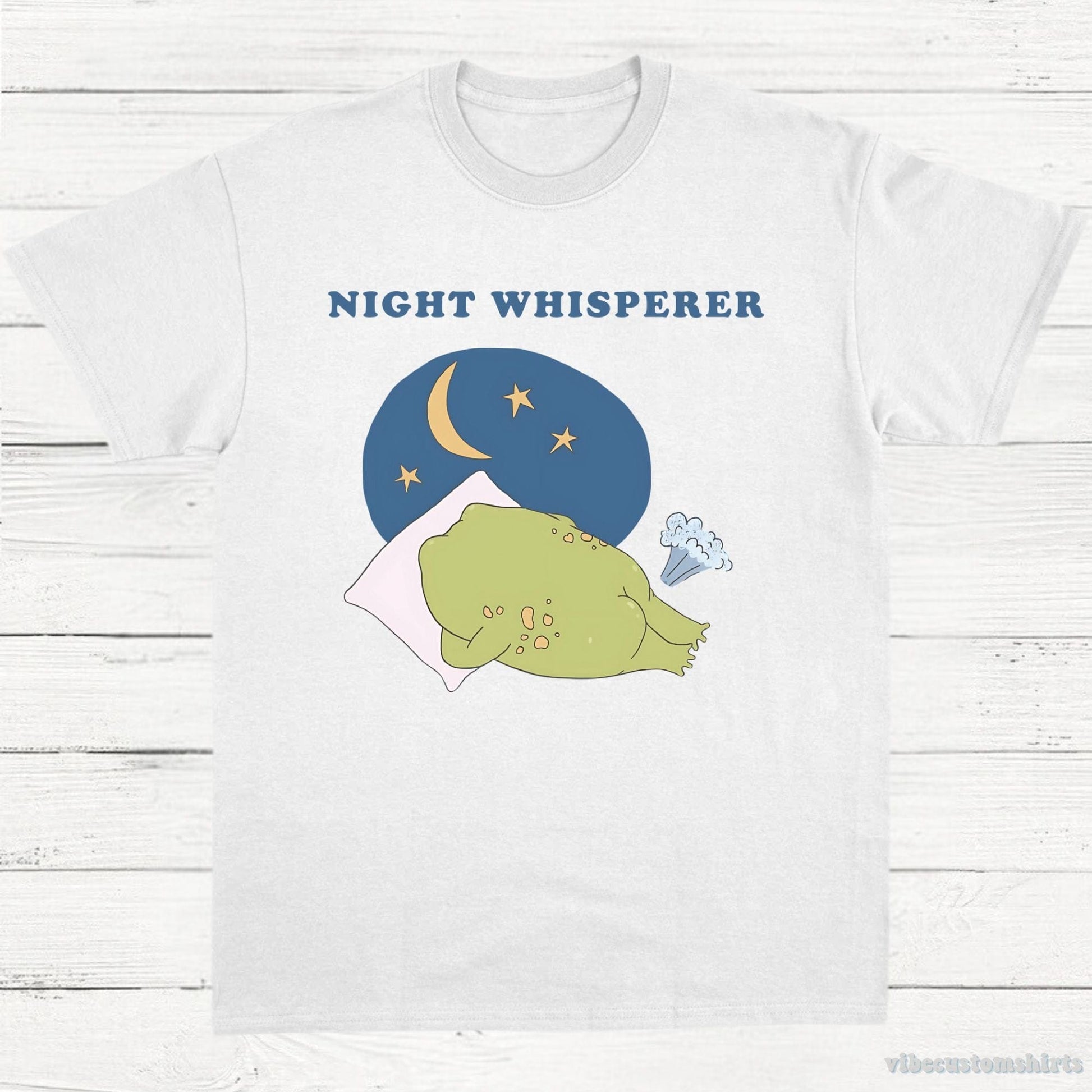 T-Shirt White / S Night Whisperer Silly Frog Shirt