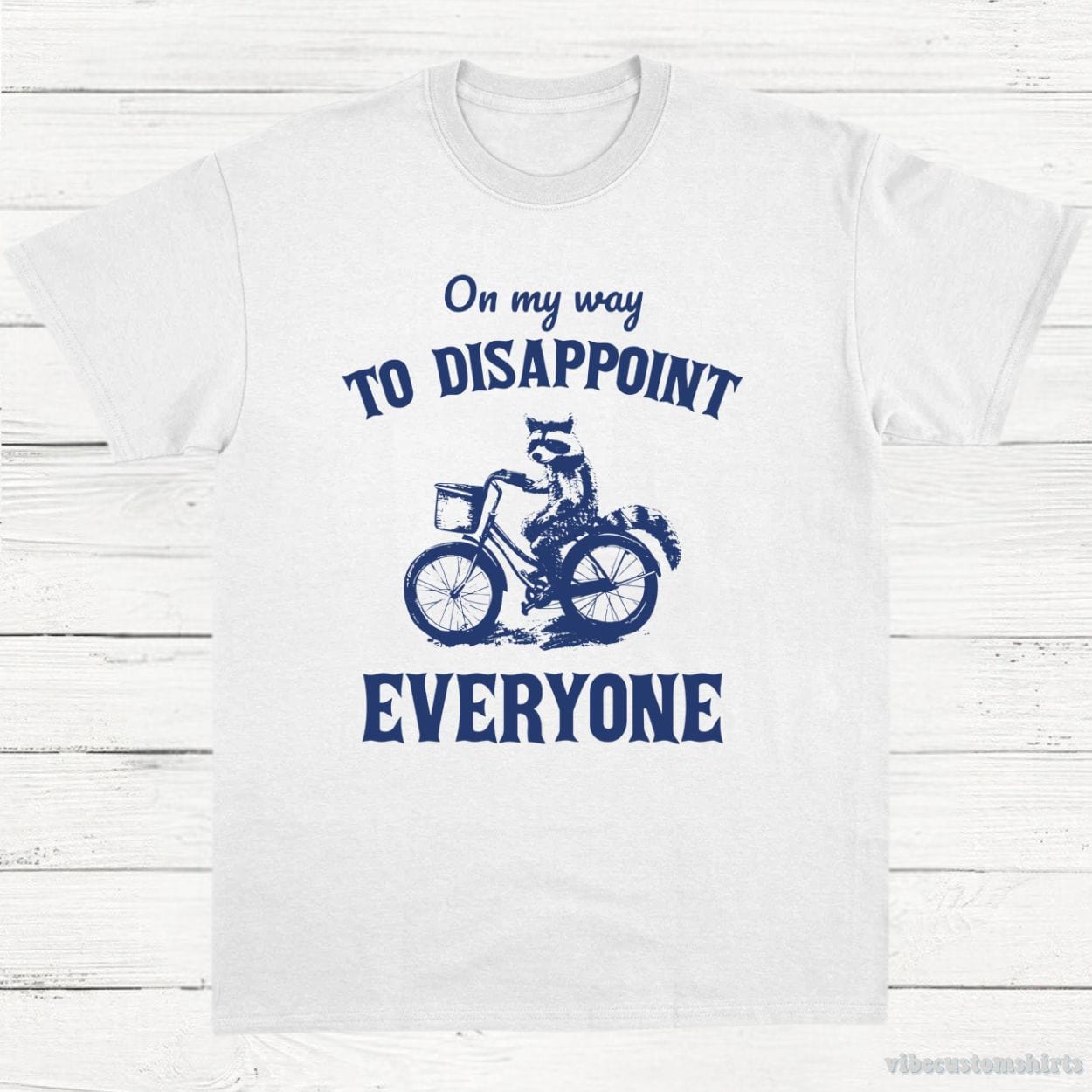 T-Shirt White / S On My Way To Disappoint Everyone Raccoon Shirt