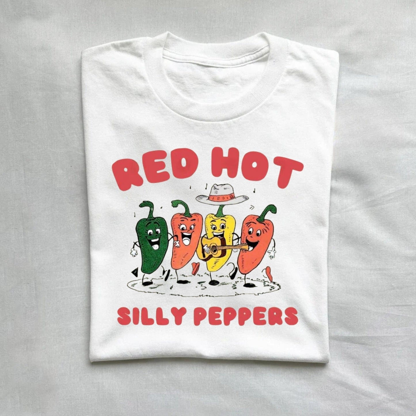 T-Shirt White / S Red Hot Silly Peppers T-Shirt