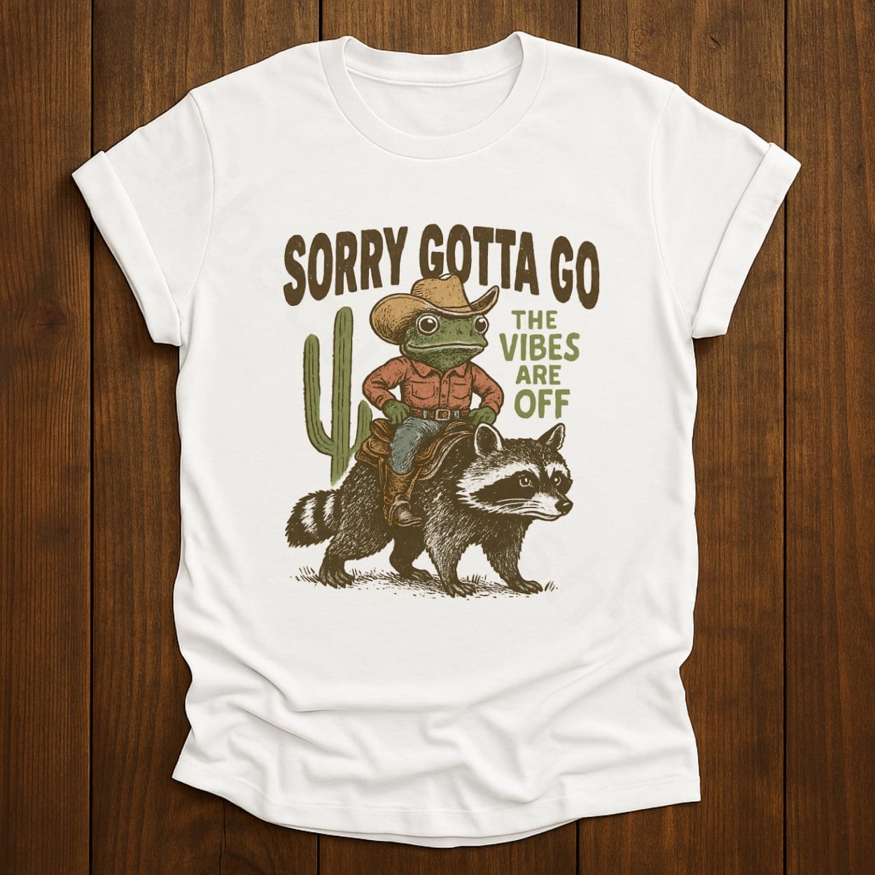 T-Shirt White / S Sorry Gotta Go The Vibes Are Off Shirt
