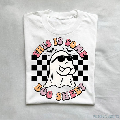 T-Shirt White / S This Is Some Boo Sheet Retro Halloween Shirt