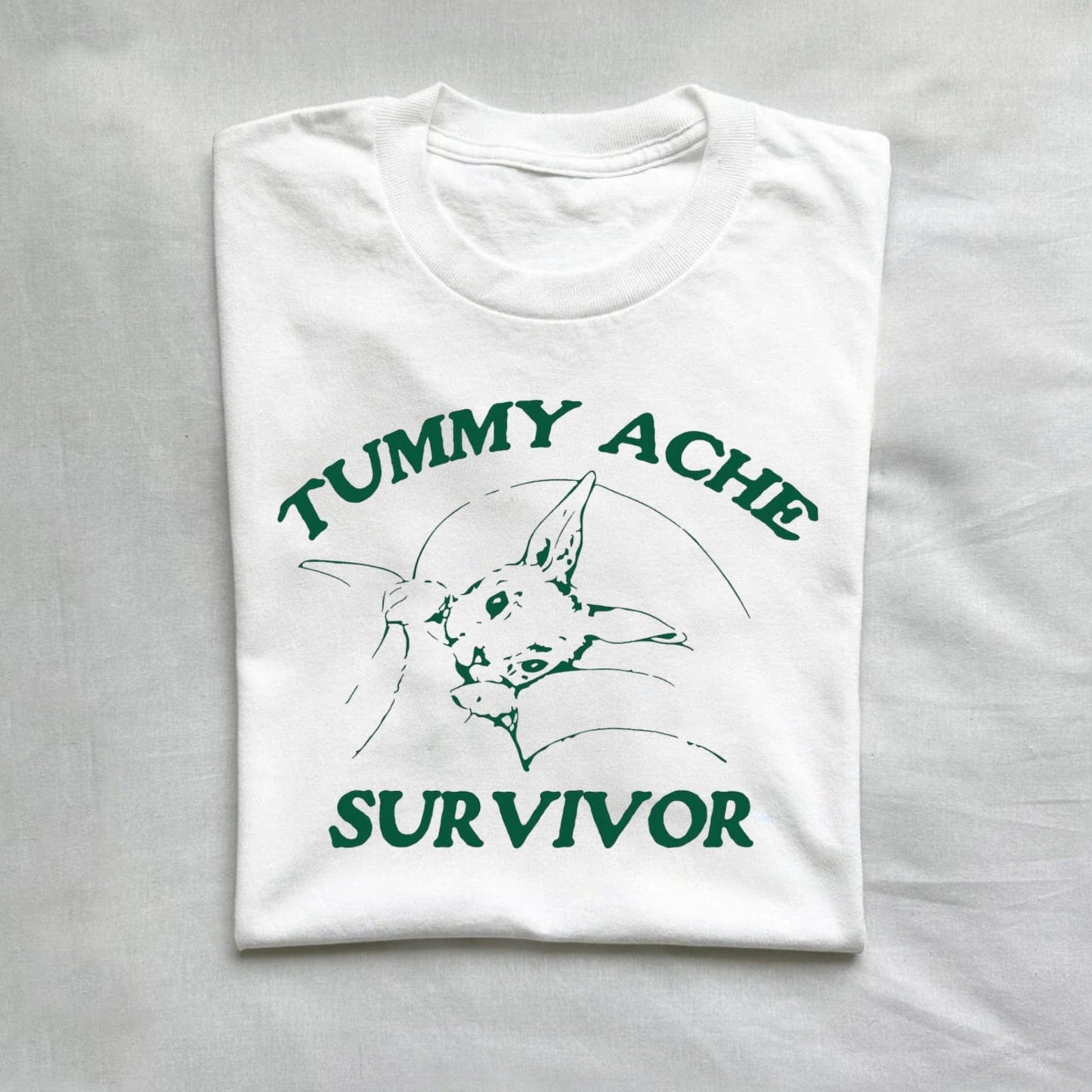 T-Shirt White / S Tummy Ache Survivor Shirt