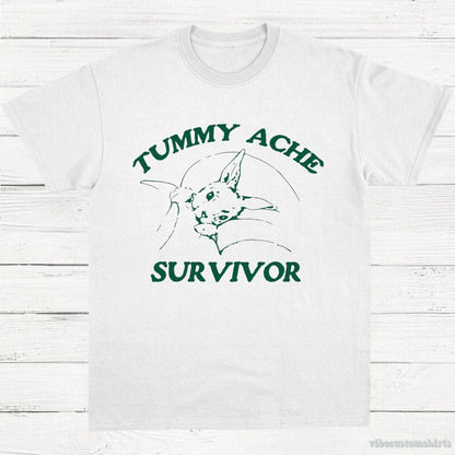 T-Shirt White / S Tummy Ache Survivor Shirt