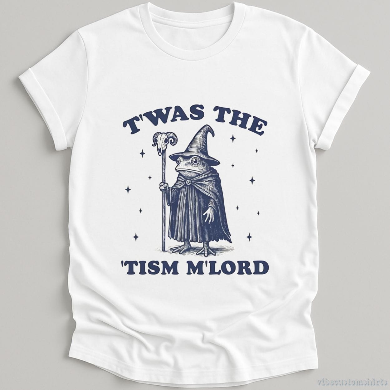 T-Shirt White / S Twas The Tism Mlord Frog Wizard  Shirt