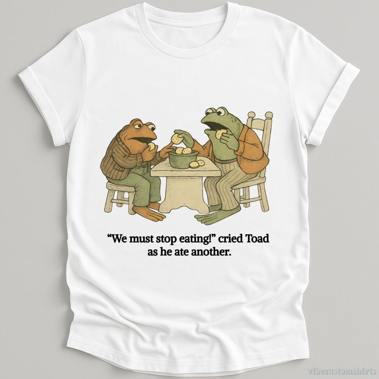 T-Shirt White / S We Must Stop Eating Cried Toad As He Ate Another Shirt